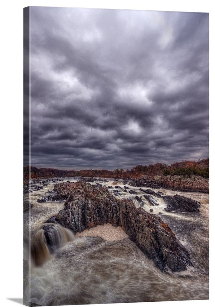 "Great Falls" Wrapped Canvas Art Print, 24"x36"x1.5"