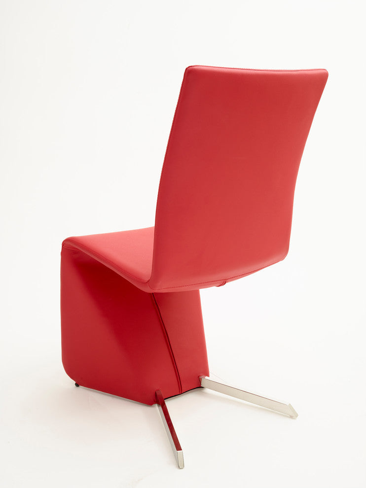 Bernice Dining Chairs, Red, Set of 2