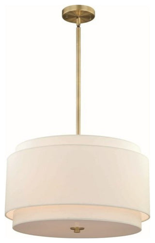 Burnaby 4-Light Pendant, Matte Brass