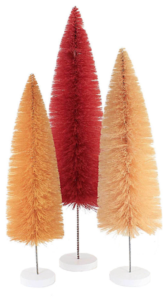 Cody Foster Rose Rainbow Trees Plastic Bottle Brush Set Of 3 Ms6639ro