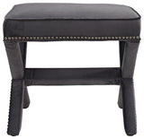 Modern Gray Rivet Bench