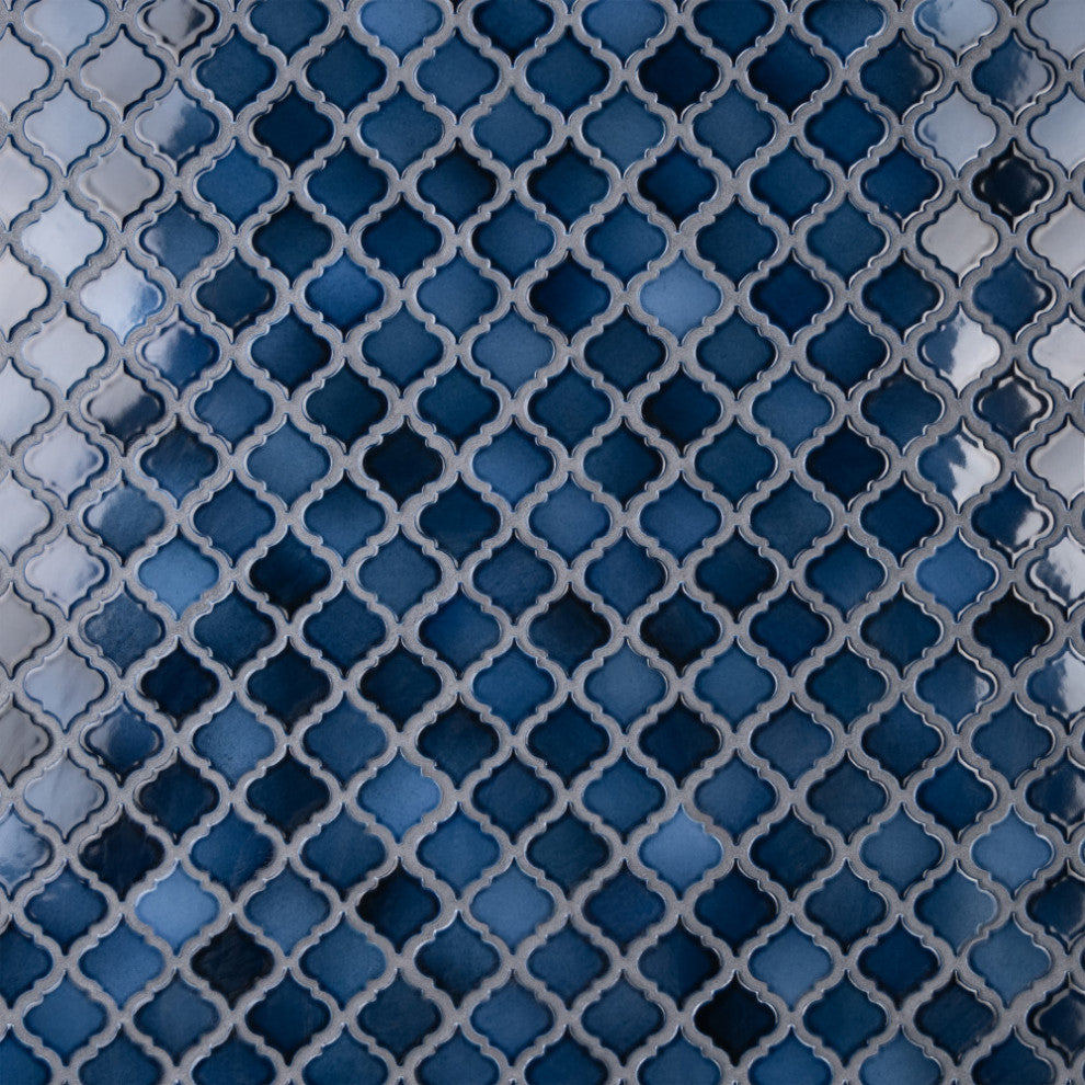 Hudson Tangier Mosaic Floor and Wall Tile, Midnight