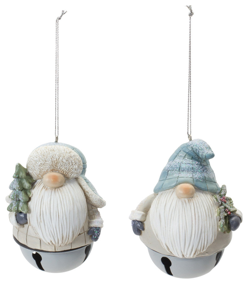 Gnome Sleigh Bell Ornament, 12-Piece Set