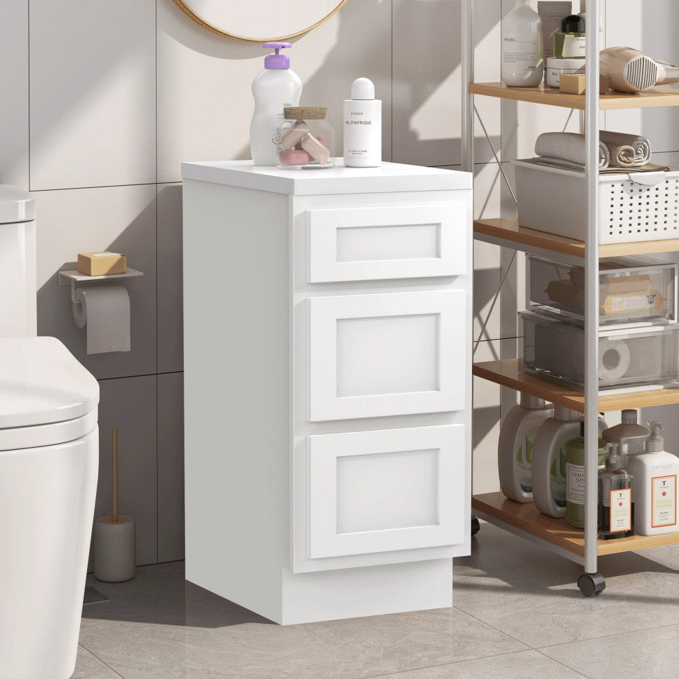 Vanity Art Vanity Cabinet, 15", White