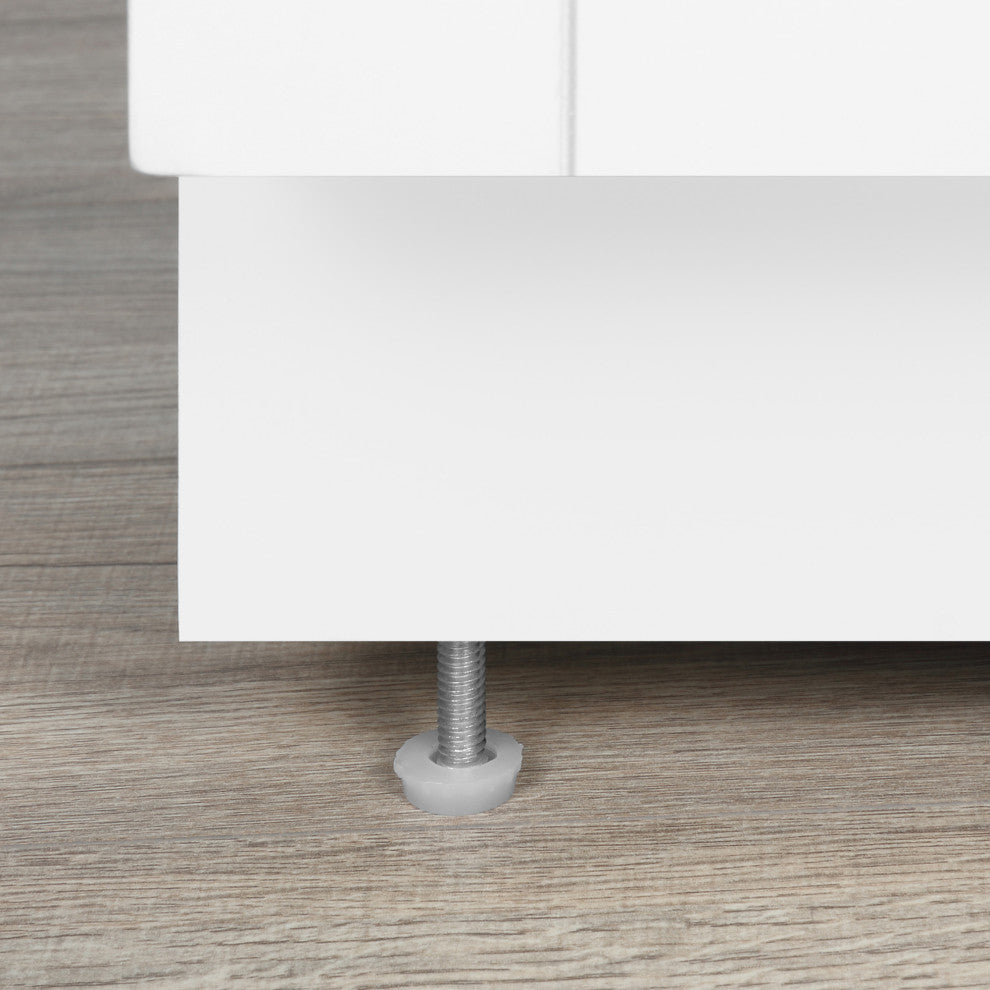 Ove Decors Bailey 36" Single Sink Vanity, White With Hardware