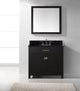 Caroline 36" Single Bathroom Vanity Set Espresso, Granite Countertop