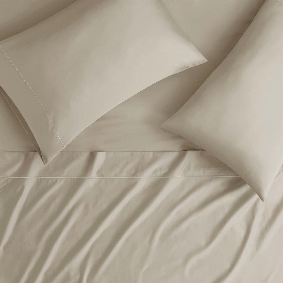 Beautyrest 600 Thread Count Cooling 4-Piece Sheet Set, Sand, Split King