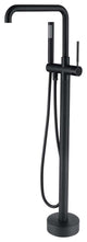 Givingtree Freestanding Single Handle Floor Mounted Tub Faucet, Matte Black