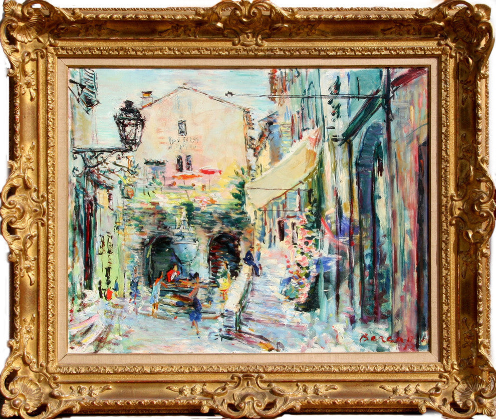 Dimitrie Berea "St. Paul De Vence" Oil Painting