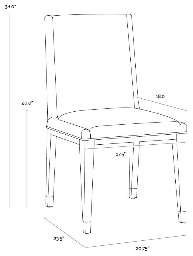 Kalla Dining Chair, Monument Oatmeal, Set of 2