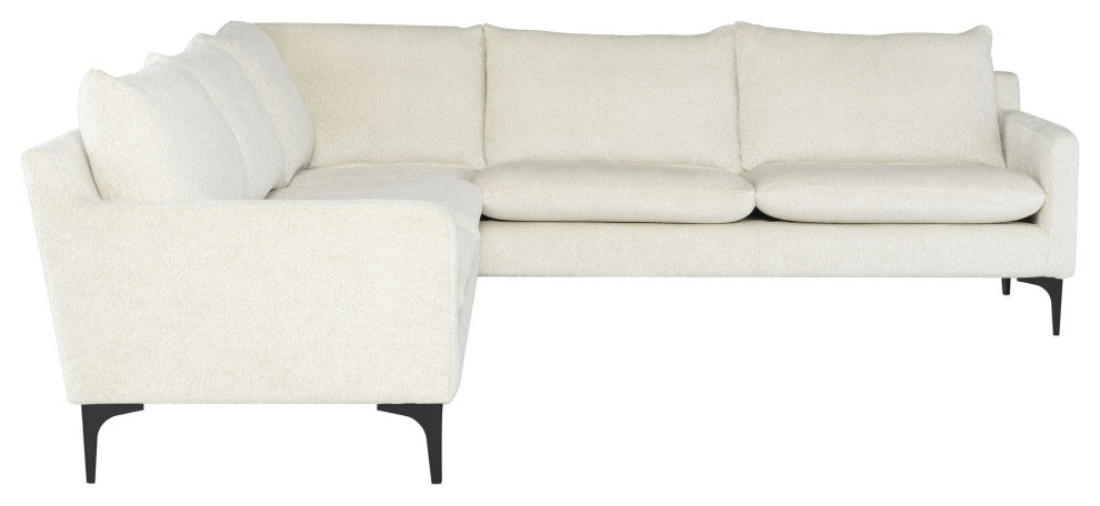 Anders Coconut Fabric Sectional Sofa, HGSC811