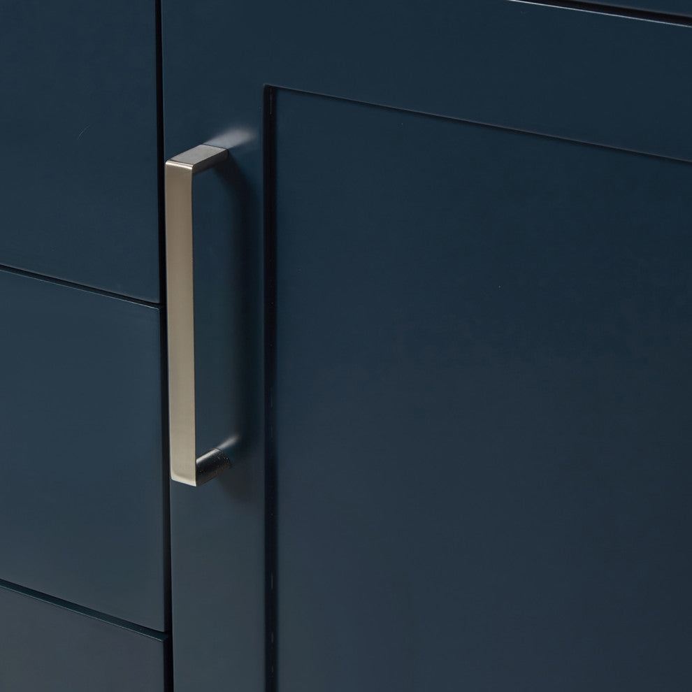 Ariel Bayhill 48" Single Oval Sink Bathroom Vanity, Carrara Quartz