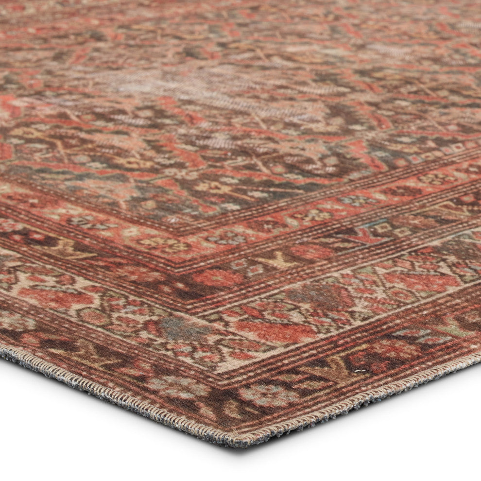 Label J Arjoel GAR08 Oriental Red Area Rug, 7'6"x9'6"