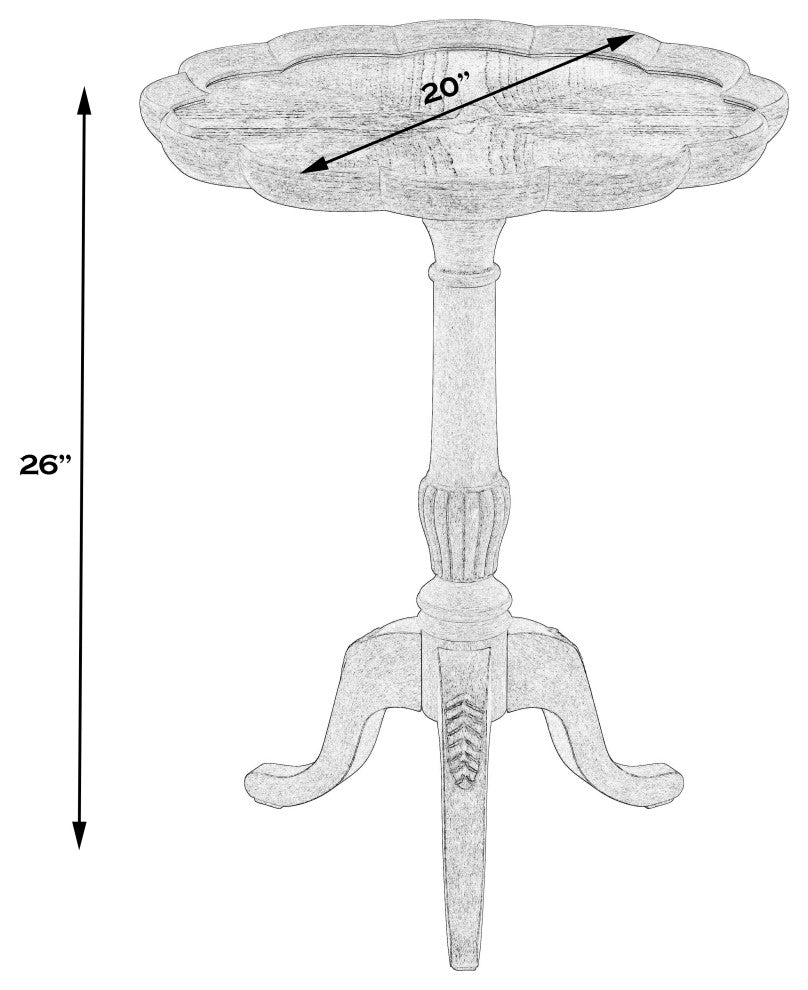 Butler Dansby Pedestal Table, Beige