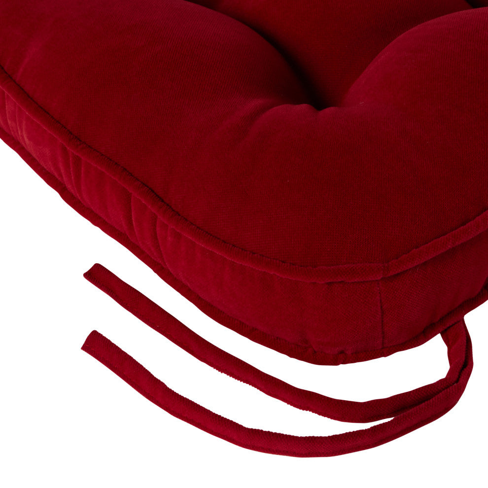 Hyatt Chair Pad, Set of 2, Scarlet