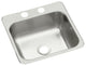 Sterling B153-2 15" Single Basin Drop In Stainless Steel Bar Sink - Stainless