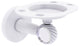Clearview Tumbler and Toothbrush Holder with Twisted Accents, Matte White