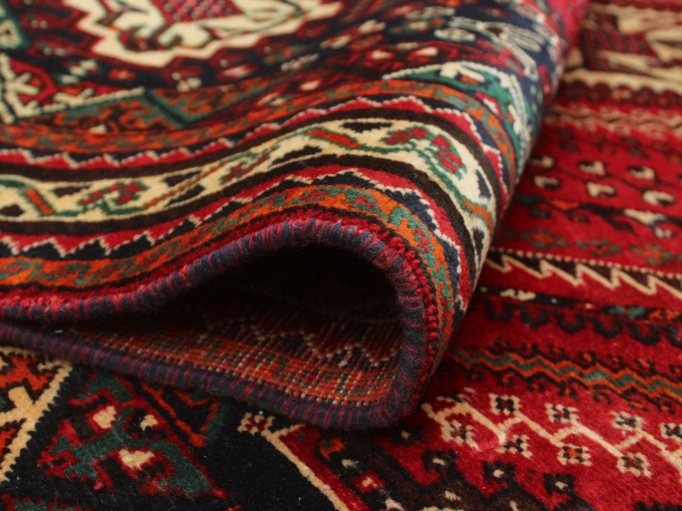 Vintage Distressed Lizabeth Red Rug