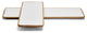 Two''s Company Grazing Soiree Hand-Crafted Set of 2 Long Rectangular Serving Tray
