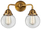 Beacon Bath Vanity Light, Brushed Brass, Clear, Clear