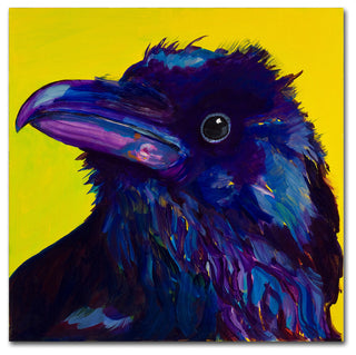 Pat Saunders-White 'Corvus' Canvas Art, 14"x14"
