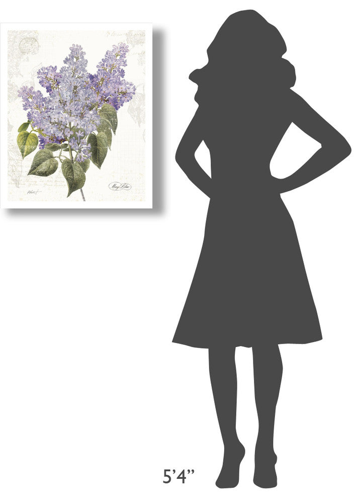 "May Lilac on White" Digital Paper Print by Katie Pertiet, 22"x26"