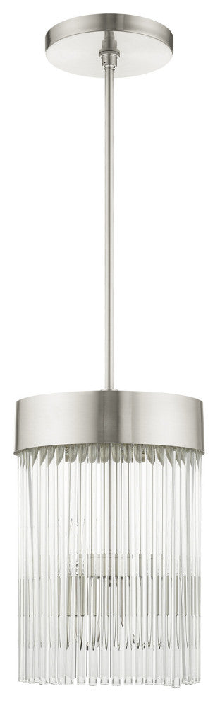 Livex Lighting Norwich 3 Light Brushed Nickel Chandelier