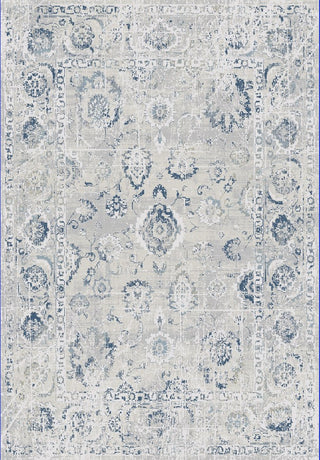 Castilla Gray And Blue Area Rug, 3.11'x5.7'