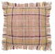 Berry Drew Plaid Throw Pillow with Fringe
