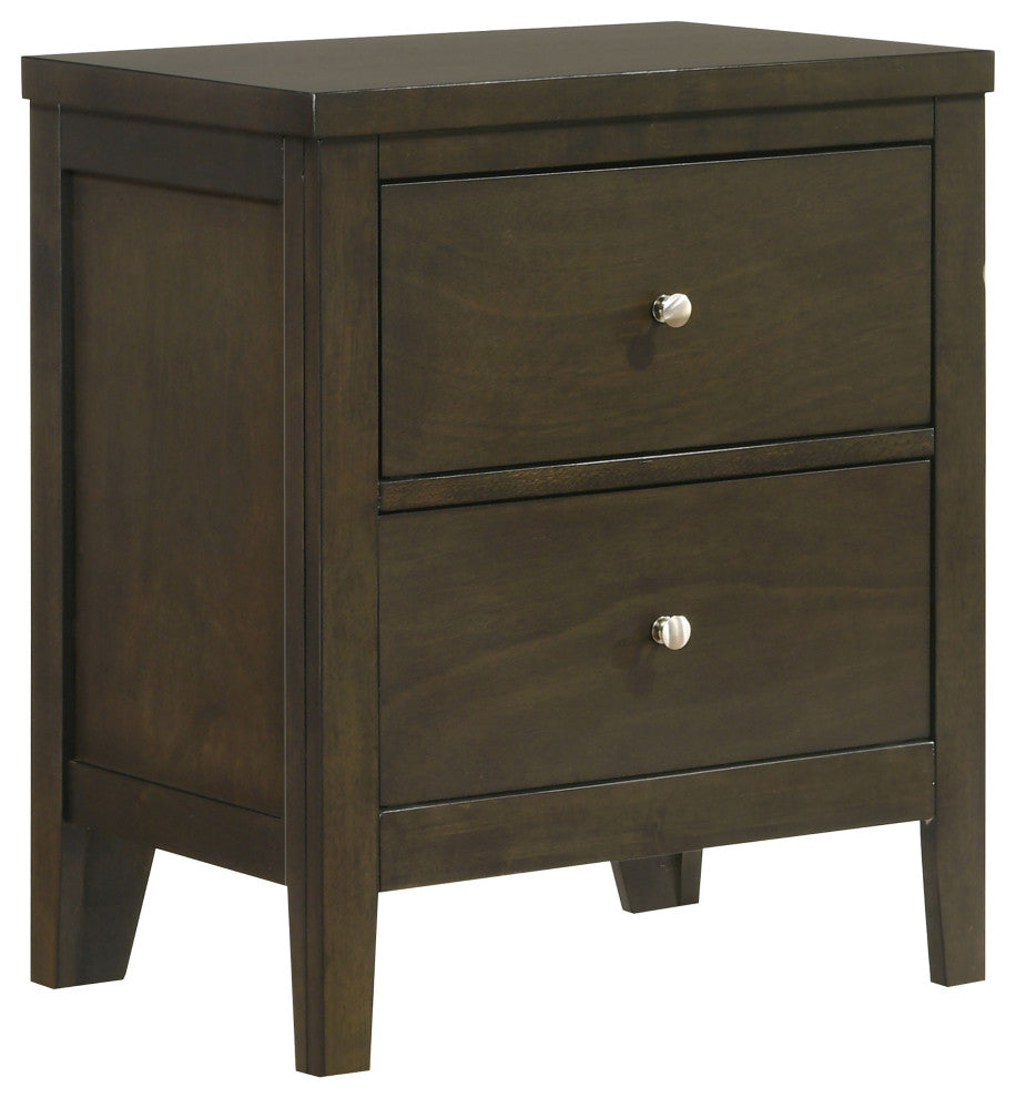 Wilkes 2-drawer Nightstand Bedside Table Dark Cocoa