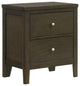 Wilkes 2-drawer Nightstand Bedside Table Dark Cocoa