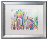 Lauren Moss 'Glint of Gold' Art, Silver Frame, White Matte, 20"x16"