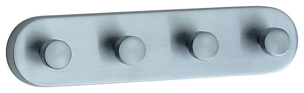 Loft Quadruple Hook Brushed Chrome