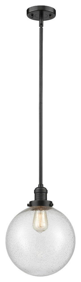 X-Large Beacon 1-Light Mini Pendant, Oil Rubbed Bronze, Seedy