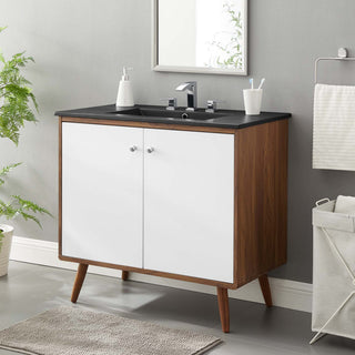 Transmit 36" Bathroom Vanity - Walnut Black