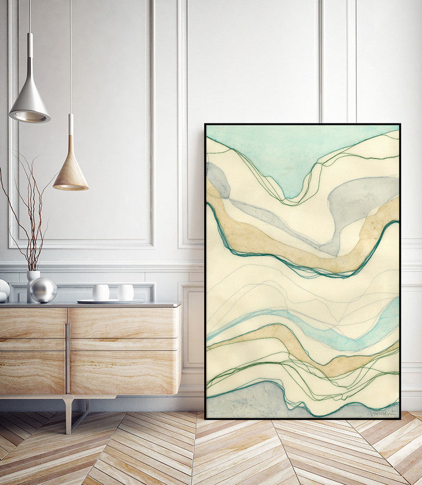 "Ocean Cascade I" CF Print, 22"x28"