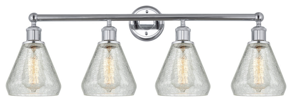 Innovations 616-4W-PC-G275 Conesus 4 Light Bath Vanity Light, Polished Chrome
