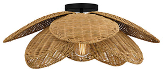 Quoizel WLL1722 Willa 22"W Semi-Flush Ceiling Fixture - Matte Black