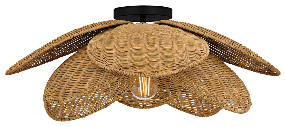 Quoizel WLL1722 Willa 22"W Semi-Flush Ceiling Fixture - Matte Black