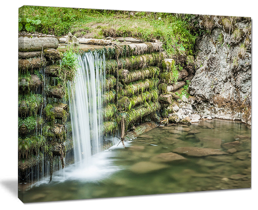 "Fabulous Man-made Waterfall" Wall Art Canvas Print", 20"x12"