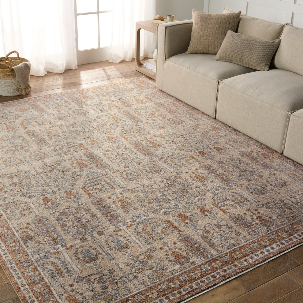 Jaipur Living Regard Floral Slate/ Bronze Area Rug 4'X6'