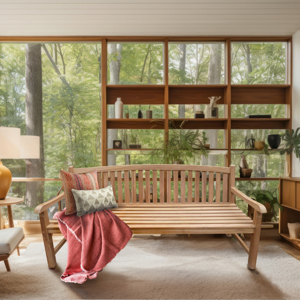 Seven Seas Teak Oval Bench