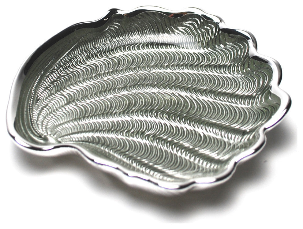 Conchiglia Tray Sage Green Silver