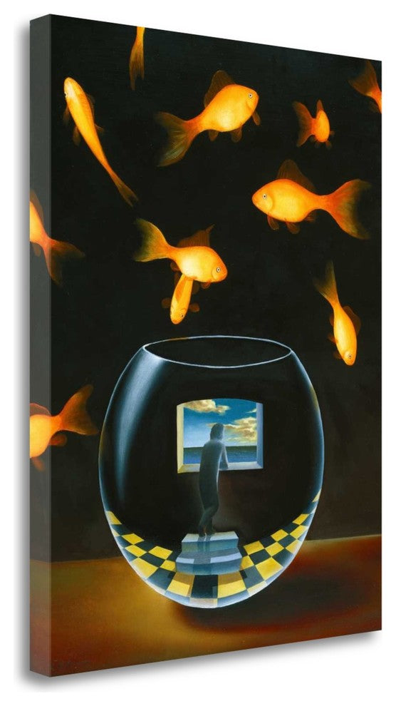 "Life In A Wish Bowl" By Samy Charnine, Giclee Print on Gallery Wrap Canvas