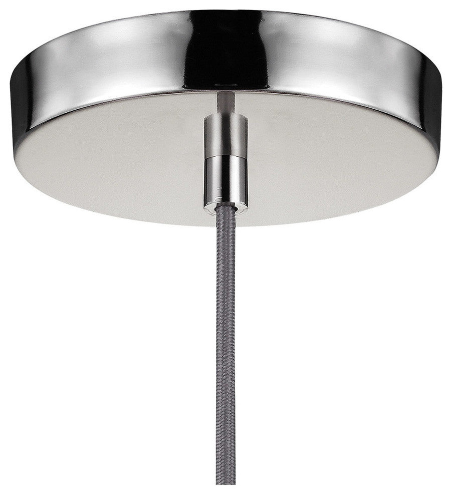 1-Light Pendant, Polished Nickel