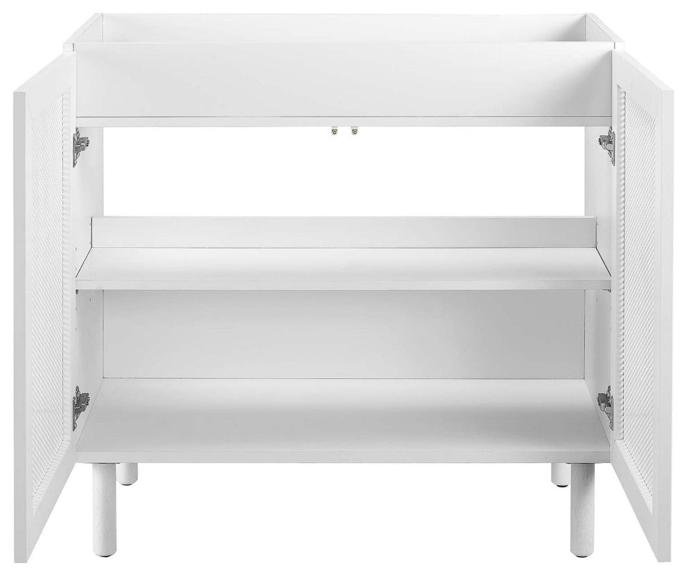 Calla 36" Perforated Metal Bathroom Vanity Cabinet (Sink Basin Not Included) - W
