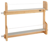 Wood Vanity Cabinet Door Storage Rack, 20.25"