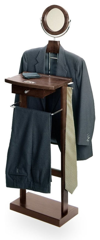 Valet Stand With Wood Base
