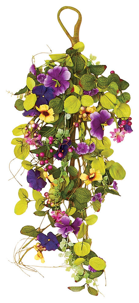 Mixed Teardrop With Pansy, 24"
