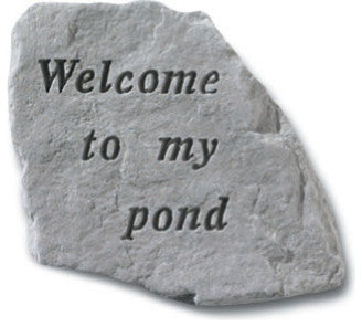 "Welcome to My Pond" Garden Stone